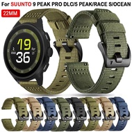 22mm Man Nylon Watch Strap For Suunto RACE 2 S Vertical 2 Run 5 9 PEAK Pro Ocean SportBand For SUUNT
