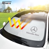 Sieece Car Window Sun Shade Windshield Visor Car Accessories For Mercedes Benz CLA W124 W204 AMG A18