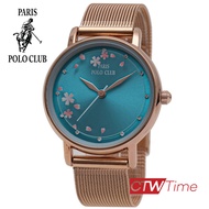 Paris Polo Club นาฬิกาข้อมือผู้หญิง สายสแตนเลส รุ่น PPC-220621T