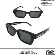 Sunglasses Men Women Rectangular Frame Korean Fashion Style Vintage Retro Distro Brand HATRED ALIVE 