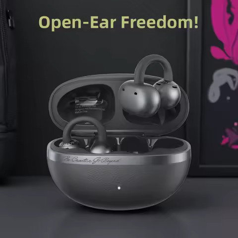 QCY Crossky C50 Open Ear Wireless Earbuds Bluetooth 6.0 Comfort Clip On Sports Earphone 4 Mic AI Cle