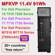 Laptop Battery MFKVP For DELL Precision 15 7510 7520 17 7710 7720,M7510 M7710 Series T05W1 1G9VM GR5
