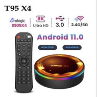 T95 X4  set-top box 安卓11.0 S905X4 32GB 雙頻藍牙高清 TV BOX