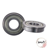 JONY 4pcs Flange Rip Bearings, Z1 Noise Level Chromium Steel FR8ZZ Flange Ball Bearing, Easy to Main