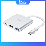 HOCO Multiport Adapter Type-C 3.1 to USB3.0 + Compatible with HDMI + Type C 4K / 2K Video Converter