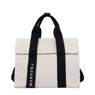 marhen.j canvas bag women Korean minority design edarey one-shoulder multi-letter commuter square to