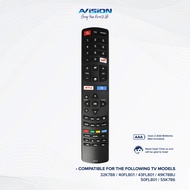 Remote Control of Avision Smart Digital Led Tv Model 32K788, 40/43/50FL801, 49K788U and 55K786