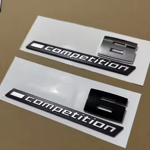 1x 3D ABS COMPETITION Car Trunk Badge Emblem Thunder Edition Sticker For M1 M2 M3 M4 M5 M6 competiti