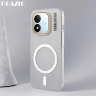 Luxury Slim Matte Half Transparent Phone Casing Compatible For 【Redmi Note 17 5G 】Magnetic Anti-Fing