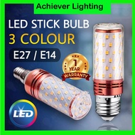 Achiever lighting LED Stick Corn Bulb Mentol Light Bulb With 3 Colour 3 Warna 8W+8W E14 / E27