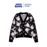 JELLY BUNNY เสื้อคาร์ดิแกนแขนยาวปักลายการ์ตูน KUROMI รุ่น B25WAJL001