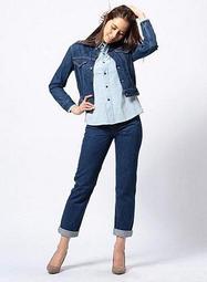 【XS號現貨女款LVC優惠】美國製LEVIS 1970S TRUCKER JACKET水洗藍磨洗短版修身牛仔丹寧外套夾克