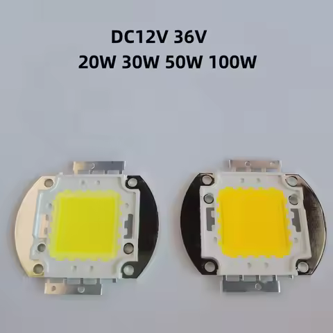 32X32mil 10W 20W 30W 50W 100W LED light Chip White / Warm White DC 12V 36V COB Integrated LED lamp D