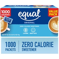 EQUAL 0 Calorie Sweetener Packets | Zero Calorie Sugar Alternative | 1000 Count - USA