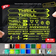 Cutting Stiker Thrill Ravage Variasi Sepeda Sticker Frame Aksesoris Body Mtb Lipat