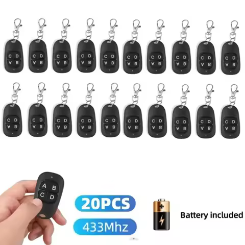 Metal Push Button Remote Control Transmitter ABCD / Lock Unlock 4Button 433MHz Universal 4 Buttons G