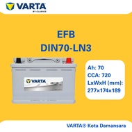 DIN70 | LN3 | VARTA SILVER DYNAMIC EFB CAR BATTERY |  X70 VOLKSWAGEN VOLVO MERCEDES | [INSTALLATION 