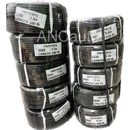 Keel Pipe Liquefied Vehicle Black PVC Wire Storage Grilled Type Thick 1 Roll 100M