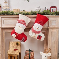 AT&amp;💘Christmas Socks Gift Bag Christmas Decorative Socks Christmas Eve Christmas Gift Children Christmas Tree Pendant Can