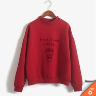 0218 COFFEE women sweater sweatshirt coffee cup