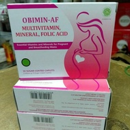 obimin af 30 kapsul suplemen kesehatan original box