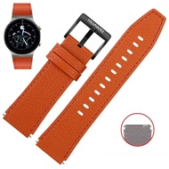 สายหนัง22มม. สำหรับ Huawei Gt3 GT2 2 Pro 46มม. สายนาฬิกาสร้อยข้อมืออุปกรณ์เสริม