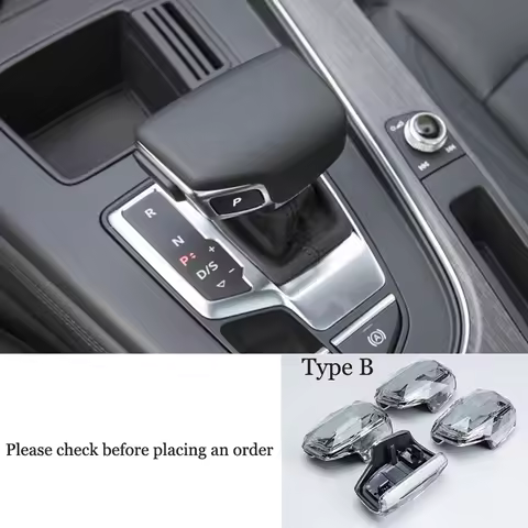 Left-hand drive LHD Crystal Gear Shift Knob Cover for Audi Q7 4M A6 C8 Q8 SQ5 A5 F5 A4 B9 S4 RS5 RS6