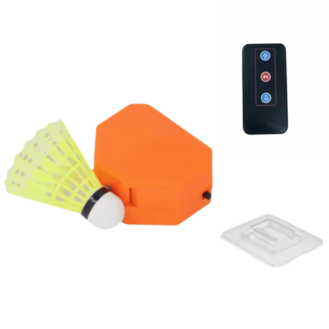 4pcs Save Space Badminton Self Training Tool Height Adjustment Automatic Rebound Badminton Rebound T