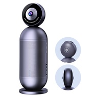 EMEET Meeting Capsule Pro, Dual 4K Lenses 360° Auto-Tracking Speakers Video Conference Camera w/ 10 