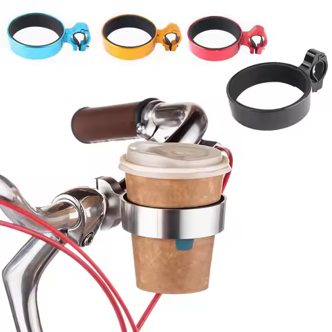 Outdoor Cycling Aluminum Bicycle Cup Holder Bike Coffee Drinks Cups Milk Tea Cups Holder Handlebar M