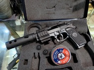 二手寄賣 9成新 UMAREX BERETTA M92FS 4.5mm 喇叭彈 CO2槍 戰術版 含槍箱.4.5鉛彈