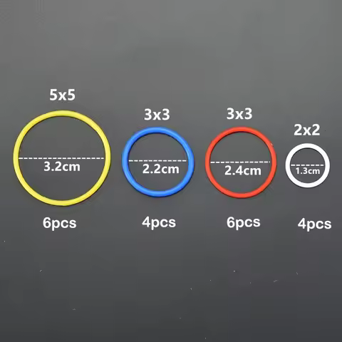 20pcs Technical Rubber Band 2x2 3x3 4x4 5x5 EV3 Compatible 85543 85544 85545 85546 MOC Educational B