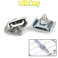 WITAKEY 10pcs Grid Wall Clamps, Sturdy Clamps DIY Grid Connectors, Home Improvement Metal Grid Panel