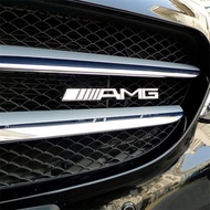 3D รถโลหะอัลลอยด์ตราสัญลักษณ์กระจังหน้าสำหรับ Mercedes Benz AMG GLK W211 W212 Racing Sport ด้านหน้าป้ายสัญลักษณ์อุปกรณ์ตกแต่งรถยนต์