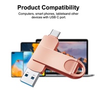 Typec 2 in 1 Mobile Phone u Disk High Quality 2TB Dual Drive Flash Memory USB High Speed Memory Stic