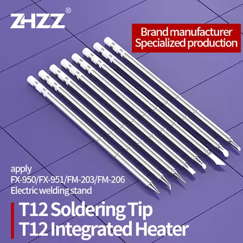T12 series Integrated Solder Iron Tip T12-1401 BC1 C4 CF4 BCF3 BCF1 for Hakko Fx951 DIY T12 Solderin