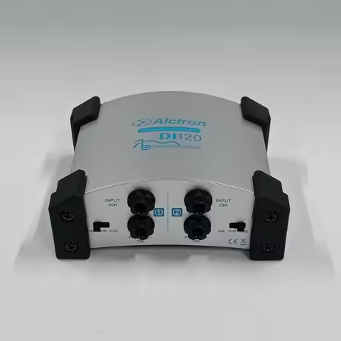 Alctron DI-120 DI Direct Box Two-Channel Passive Direct Box for Keyboard, Acoustic and Electric Guit