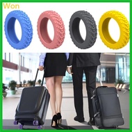 Won 8pcs Silicone Luggage Wheel Protectors Keep Your Suitcase Wheels Safe and Quiet
