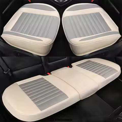 Breathable Flax Car Seat Cover Front Rear Seat Protected Non Slip Pad Universal Seat Cushions Suitab