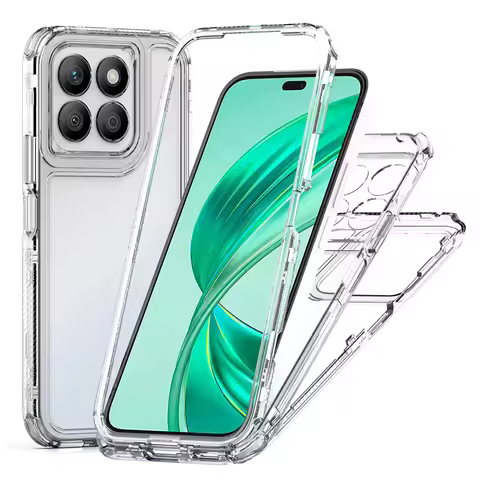 For Huawei Honor X8A X8B X6B X5B Plus Luxury Full PMMA + TPU Cover three-in-one Case For Honor X8A X