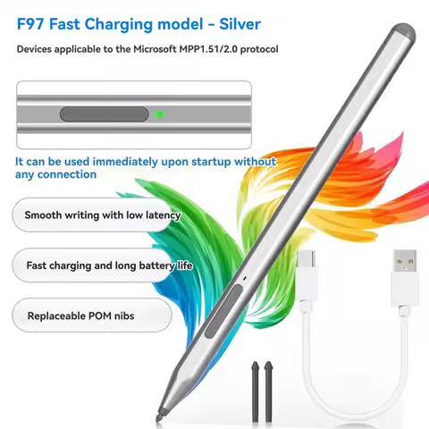 Stylus Pen For Microsoft Surface Go,MPP 2.0 Stylus Pen Fast Charging For Microsoft Surface Pro 9/8/7
