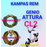 Genio ATTURA CL2 brake pads Genio attura CL 2 electric bicycle brake pads
