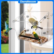 Window Bird Feeder with Suction Cups Large Size Acrylic Bird House Bird Feeding House Acrylic Window