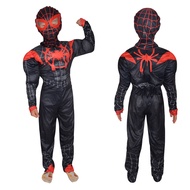 Miles Children's Costume cos Miles Morales Cosplay Clothes Halloween Muscle Costume