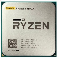 YZX Ryzen 5 1600X R5 1600X 3.6GHz Used GAMING Zen 0.014 Six-Core Twelve-Thread CPU Processor 95W L3=16M YD160XBCM6IAE Socket AM4