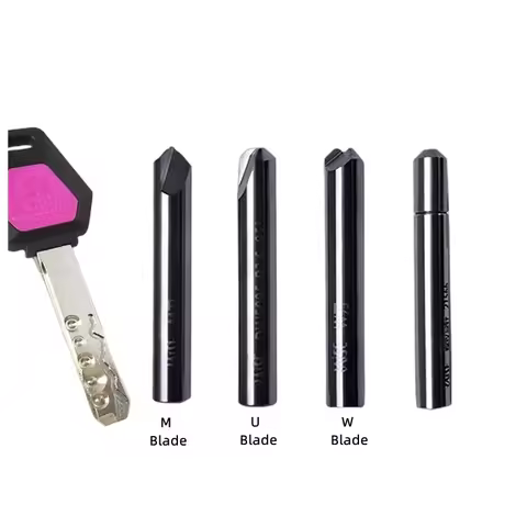 4Pcs HSS Key Milling Cutter Key Machine Parts Locksmith Tools Dimple Keys Drill Bits for Mul-T-Lock