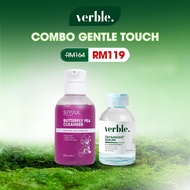 VERBLE Combo Gentle Touch Serum Pitted Scar Scar Removal + SEYOULButterfly Pea Cleaner Gel