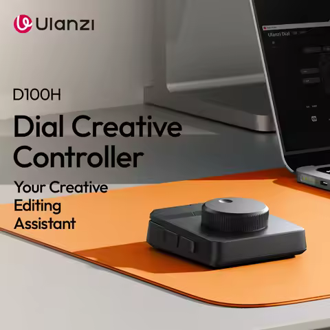 Ulanzi D100H Dial Creative Controller Video Editing Assistant for Youtube Tiktok PR PS Support Bluet