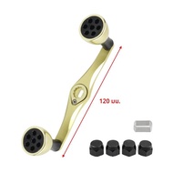 EKFan 105 120 130 มม.ที่มีประสิทธิภาพ CNC Alloy Trolling Reel Handle 8 มม.x 5 มม.สําหรับล้อตกปลา Bas