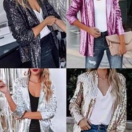 Fashion sequin jacket casual women's clothing